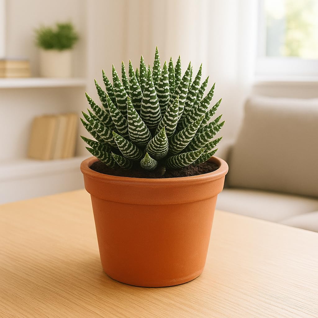 Zebra Cactus (Haworthiopsis attenuata): Discover the Charm and Benefits of this Striking Succulent | Zebra Cactus, Zebra Haworthia, Zebra Plant With Pot | Ideal For Indoor And Outdoor