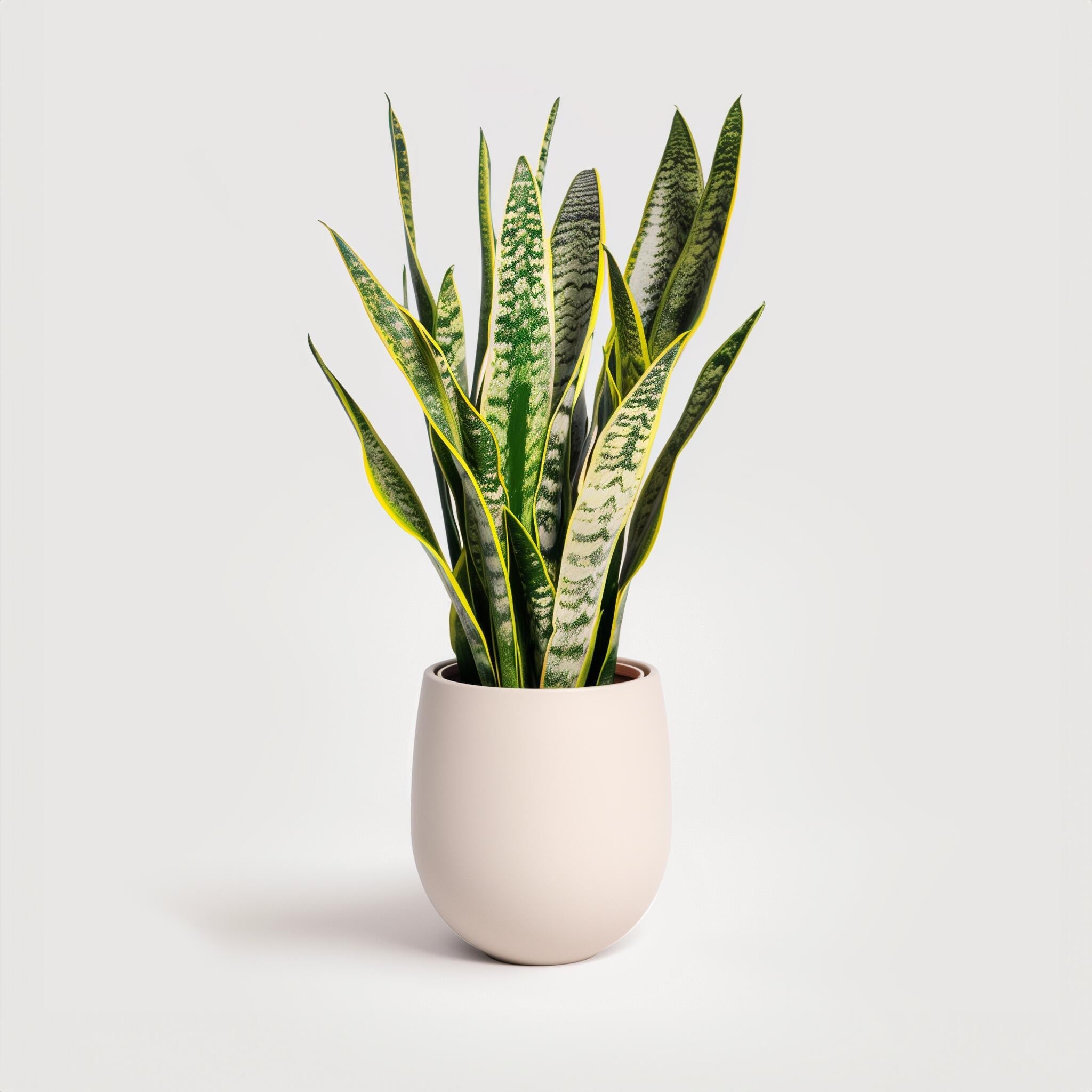 Superba Green Snake Plant with Self Watering Pot
