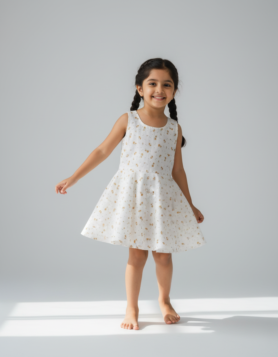 Kit Baby girls cotton frock